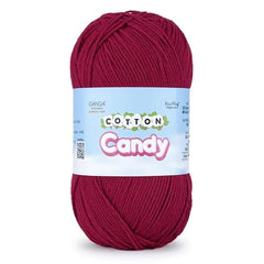 Ganga Acrowools Cotton Candy Yarn – Soft Premium Cotton Blend Wool for Knitting & Crochet | Lightweight, Smooth Texture, Pastel Shades, 100gm Ball (CCY006 -White)