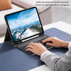 TVASMANI Ultra-Slim Bluetooth Keyboard and Mouse Combo, Black Portable, Rechargeable, Wireless, Compatible with Android Tablet Cell Phone Samsung iPhone iPad
