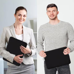 Meyaar Laptop Sleeve 13 Inch with Accessory Pouch, Soft Plush Fur Lined Zipper Case for MacBook Air 13.6” M2/M3/M4/M5, Pro 13”/14” M1–M5, Neo 13 (Black, for 13"/13.3" MacBook)
