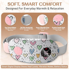 BRONTIX Period Cramp Relief Massager, Cordless Heating Pad