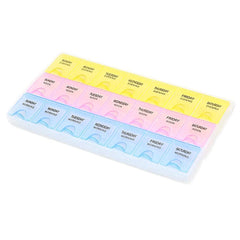 SYGA Pill Box with 7 Day Weekly Daily Pill Box Portable Tablet Container Organiser Medicine Dispenser Storage Travel Pill Holder Case