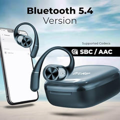 truke Newly Launched Buds Infinity Open Ear Wireless Earbuds with 70Hours of Playtime, 16mm Titanium Speaker, Quad Mic PureVoice™ ENC for Clear Calls, Dual Pairing, Fast Charging OWS - Royal Blue