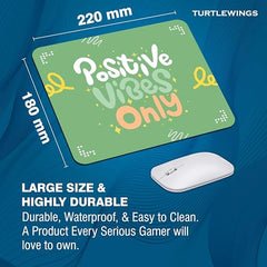 TURTLEWINGS | Mousepad |Aesthetic Strawberry Mousepad – 22x18 cm, 3mm Thick | Abstract Design Non-Slip Rubber Base | Office, Study & Gaming Use | Premium Smooth Surface 2 (Design 08)