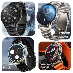 GOBOULT Crown R Pro 2 Smartwatch 1.43''HD AMOLED Display,BT Calling 5.2,600Nits Brightness,IP67,150+Watchfaces, 120+Sports Modes, AI Voice Assistant, SpO2 Monitoring(Charcoal Black)