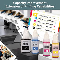 KOSH T664 Refill Ink Compatible for Epson L130, L310, L361, L380, L405, L565, L365, L485, L220, L360, L130, L130 and L380 Printers (4, Black Pack of 4)