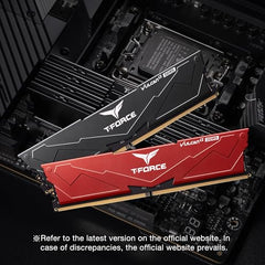 TeamGroup T-Force Vulcan 16GB 6000MHz (6000MT/s) CL38 Black DDR5 UDIMM Desktop Gaming Memory, Metal Heatsink, ECC, XMP 3.0/AMD Expo, Compatible with Intel/AMD CPU, High Performance, Low Latency RAM