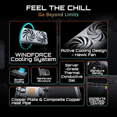 GIGABYTE GeForce RTX 5060 Ti WINDFORCE MAX OC 8G Graphics Card, 8GB 128-bit GDDR7, PCIe 5.0, WINDFORCE Cooling System, GV-N506TWF2MAX OC-8GD Video Card