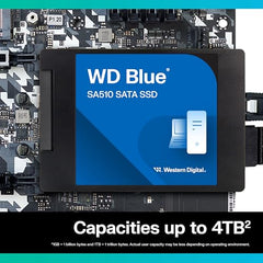 Western Digital WD Blue SA510 SATA 1TB, Up to 560MB/s, 2.5 Inch/7 mm, 5Y Warranty, Internal Solid State Drive (SSD) (WDS100T3B0A)