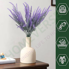 HOMEVERSE Artificial Faux Eucalyptus Stems, Green, 24pcs | Fake Leaves, For Wedding Bouquet Centerpiece, For Table Decoration, Vase Not Included
