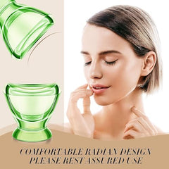 Soulvinee Superior, Smooth Edge,Glass Eye Wash Cup Transparent Eye Cup Eye Washing Cup Clear Eye Flush Cup Eye Washing Kit Portable Eye Rinsing Cup for Home Travel Use set of 2