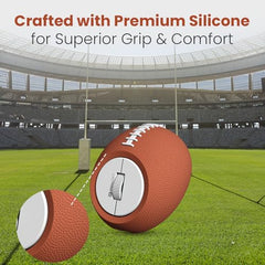 Portronics ToadPlay Rugby Mini Wireless Bluetooth Mouse with Dual Wireless Connectivity (BT + 2.4 GHz), Rechargeable Battery, Noise-Free Clicking, Multi-Device Pair, Adjust Sensitivity (Brown)