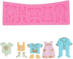 SYGA Baby Clothes Shape Silicone Chocolate Fondant Biscuit Molud Cake Decorating Baking Mould