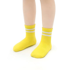 MOMISY Baby Girl Boys children Non Slip Socks Toddlers Infant Warm Cotton Stretch Anti skid Socks-6 Pairs (IN, Age, 12 Months, 3 Years, AS-2Stripe-Girls)
