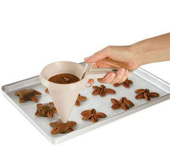 SYGA Adjustable Chocolate Funnel for Baking Cake Decorating Tools Kitchen Accessories Easy Operating Candy Funnel