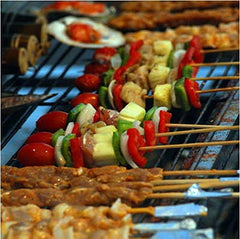 SYGA Bamboo Wooden Skewers Stick for Oven-Perfect for Kabab, PaneerTikka, Seekh, Barbeque and Grilling- 1000 Sticks 10''