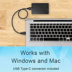 BUFFALO SSD-PG 500GB Portable SSD - USB 3.2 A & C Compatible Solid State Drive External Storage