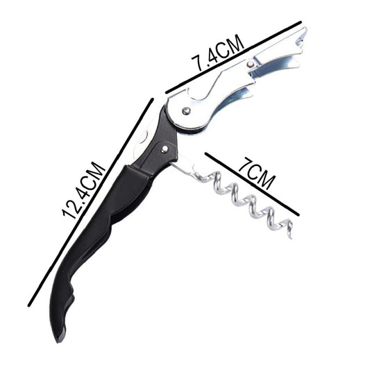 SYGA Three in one Wine Opener,Bottle Opener Made of Stainless Steel Black