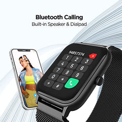 boAt Ultima Regal w/ 2.01”(5.10 cm) Crystal-Clear AMOLED Display, 1000 NITS Brightness,Premium Metal Body, Functional Crown, 100+ Sports Modes, Fitness Smart Watch for Men & Women (Steel Black)