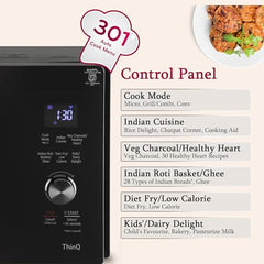 LG 28 L Scan-To-Cook Wi-Fi Enabled Charcoal Convection Microwave Oven (MJEN286UBW, Black, Beige Door, 301 Auto Cook Menu, Bar-be-queing at home, 30 Heart Healthy Recipes, Diet Fry & Multicook Tawa)