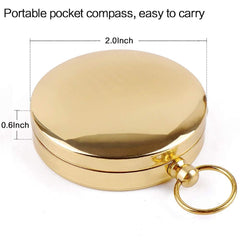 SYGA Multi-Function Metal Compass with Luminous Pocket Watch