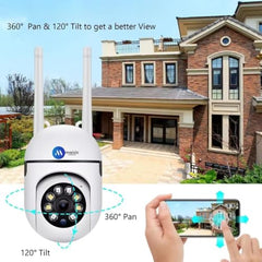 Maizic Smarthome Mini Fox 5MP UHD Wi-Fi Indoor CCTV Camera for Home with Color Night Vision, Motion Tracking, Two Way Talk and Multi Users View