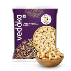 Amazon Brand - Vedaka Whole Cashews | 1 Kg | Grade W320 Kaju Nuts | Gluten-Free & Plant Based Protein | Firm Texture, Rich Taste | Healthy Snack