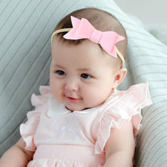 SYGA Baby Nylon Headband Bow Head Flower Children's Headwear Hair Accessories Set Of 3 Pcs (HairBand 3 - Color 1)