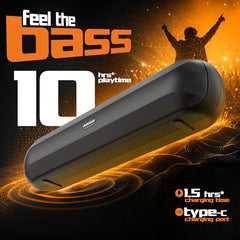 Dubstep Pop 600 Wireless Speaker, 15 Hrs Playtime, 52mm Driver, TWS Pairing, 6W Output Bluetooth Speakers (Grey)