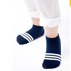 MOMISY 5 Pairs Tube Socks for children Toddlers Infant Baby Girl Boys (StripedStar, 9 Year to 12 Year)