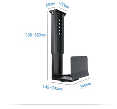 SYGA CPU Holder Under Desk Mount Width Adjustable Wall PC Mount Heavy Duty Computer Bracket Shelf (CPUHolder-White)