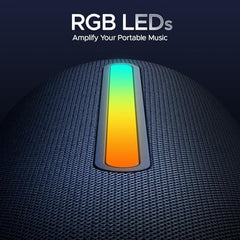 boAt Stone 352 Pro/Stone 358 Pro w/ 14W Signature Sound, Up to 12 Hours Playback, RGB LEDs, TWS Feature, Built-in Mic, BTv5.3, Free Music Streaming on JioSaavn Bluetooth Speaker (Vibing Blue)
