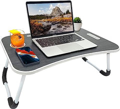 GoRogue Stud Foldable Wooden Mini Lapdesk for Couch, Sofa Bed, Study Tray Table Stand for Writing (Walnut), 40 Centimeters