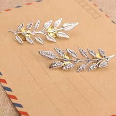 SYGA Leaf Brooch For Men And Women Brooch Pin For Shirts, Sweaters, Collar Pins, Collar Buttons(Silver)