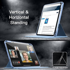 JETech 360° Rotating Case for iPad (A16) 11th/10th Gen, Navy
