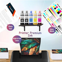 Duplex DTC 003 Refill Ink Compatible for Epson L3110, L3150, L3250, L3252 L3115, L3116, L3101, L3210, L3215, L3216, L3151, L3152, L3156, L5190 Printer (003 Ink Set)