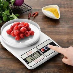 VISBY INDIA Kitchen Weight Machine 10Kg,1 Year Warranty, Digital Scale with LCD Display 2 Battery, Scale for Home Baking, Cooking & Balance Gym Diet. Weighing Machine with capacity 10Kg, Model- SF400