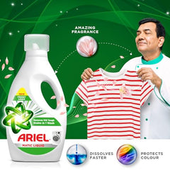 Ariel Power Gel Liquid Detergent for Front Load – 4kg | Removes 100 Dried Stains in 1 Wash | Faster Dissolving | Long-Lasting Fragrance | Color Protection | At the price of Powders