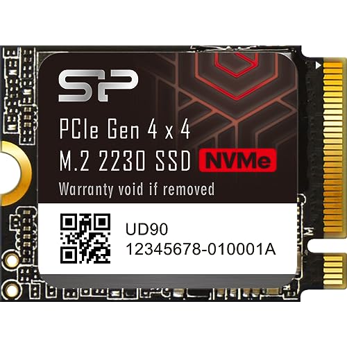 SP Silicon Power UD90 2230 2TB SSD PCIe Gen 4x4 R/W Up to 5,000/3,200 MB/s, M.2 2230 Internal Solid State Drive (SP02KGBP44UD9007IN)