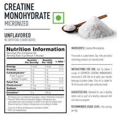 Isopure 100% Creatine Monohydrate Micronized, 250g- 83 servings, Increase Lean Muscle Mass, Enhances Muscular Endurance