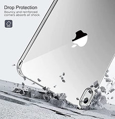 MOCA TPU Back Cover for iPad (A16) 11th Generation 11 Inch 2025 /10th Generation Case 2022, iPad 10.9 Soft Back Case with Shockproof Impact Resistant (Black)