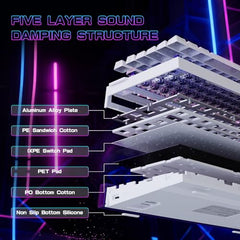 ATTACK SHARK R85 HE Hall Effect Gaming Keyboard, 75% Rapid Trigger, 8KHz