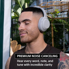 Sony WH-1000XM4 Industry Leading Wireless Noise Cancellation Bluetooth Over Ear Headphones with Mic for Phone Calls, 30 Hours Battery Life, Quick Charge, AUX, Touch Control and Voice Control - Black