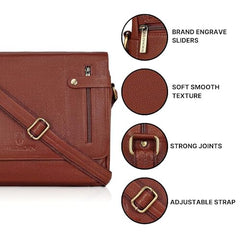 WildHorn Genuine Leather Laptop Messenger Bag for Men | Stylish Office Bag with a Padded Laptop Compartment & Adjustable Strap | Designed to Fit Laptops up to 14 Inches | Backed by a 1-Year Warranty