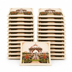 Choego New Season Wedding Print Saree Cover Pack of 12 | Zip closure, Doli Print Reusable storage bags, Ideal for bridal designer sarees, Wardrobe organizer, One side transparent