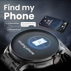 GOBOULT Crown R Pro 2 Smartwatch 1.43''HD AMOLED Display,BT Calling 5.2,600Nits Brightness,IP67,150+Watchfaces, 120+Sports Modes, AI Voice Assistant, SpO2 Monitoring(Charcoal Black)