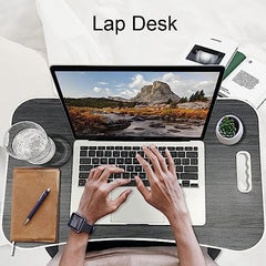 GoRogue Stud Foldable Wooden Mini Lapdesk for Couch, Sofa Bed, Study Tray Table Stand for Writing (Walnut), 40 Centimeters