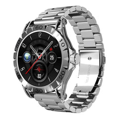 boAt Enigma Radiant Luxury Watch for Man w/1.43"(3.63 cm) AMOLED Display, AOD, Premium Metal Build, Round Dial, 200+Watch Faces, Upto 7 Days Battery Life, Fitness smartwatch for Men (Metal Black)