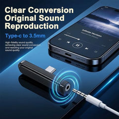 Verilux® 2 in 1 Audio Adapter USB C and Light to 3.5mm Jack Converter