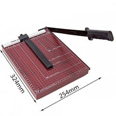 SYGA Paper Cutter A4 Heavy Duty Professional Paper Trimmer, Guillotine Craft Machine for Office, Home, Craft, Photo Studio (A4, B5, A5, B6, B7) - White (Metal)