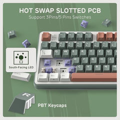 RK ROYAL KLUDGE S98 Wireless Mechanical Keyboard w/Smart Display & Knob